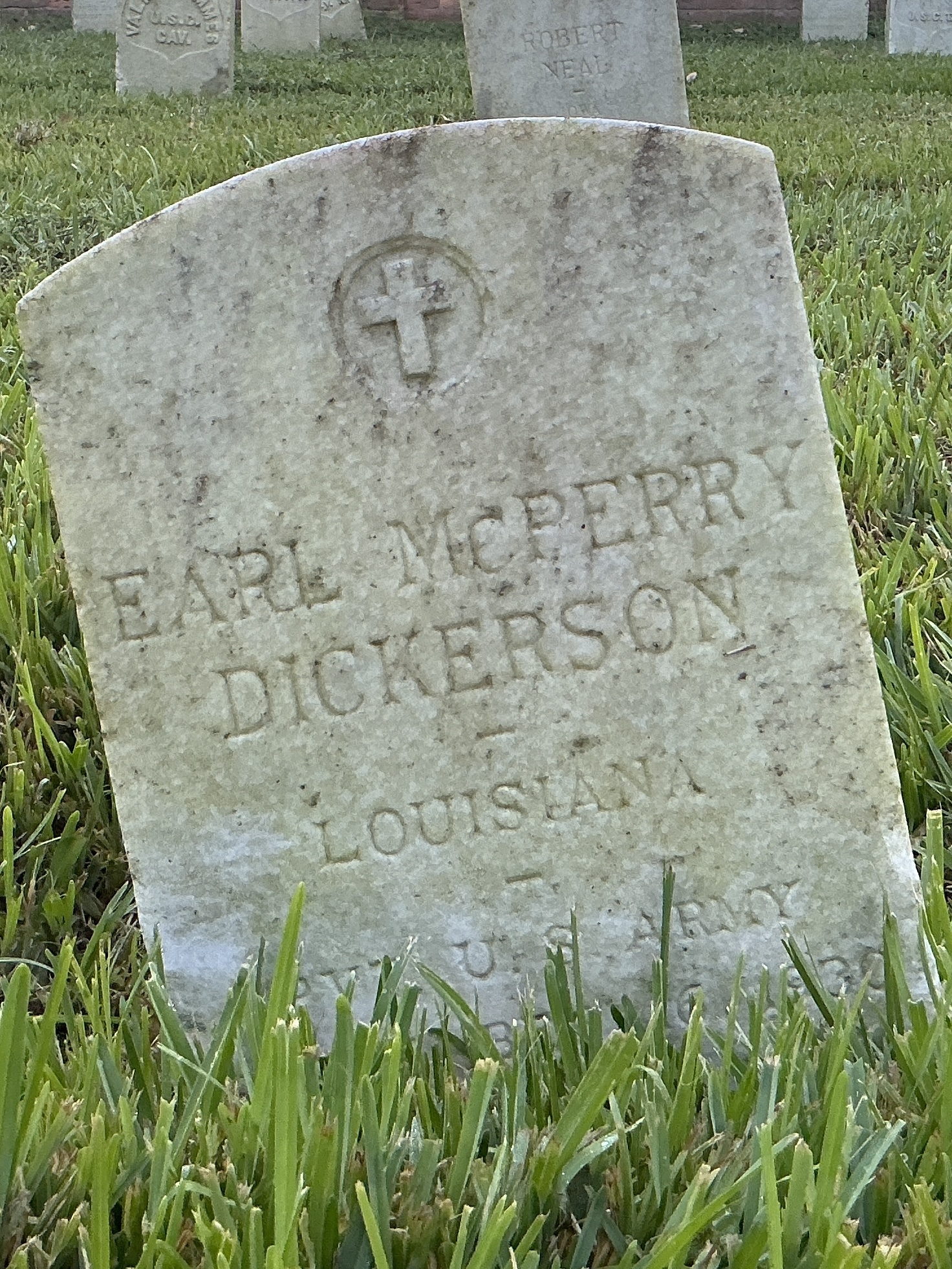 Front of upright marble headstone with flat face.
