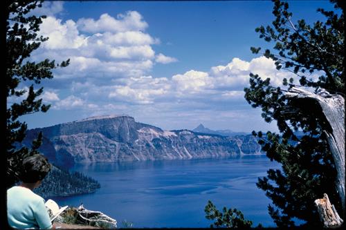 Landscape Views at Crater Lake National Park, Oregon