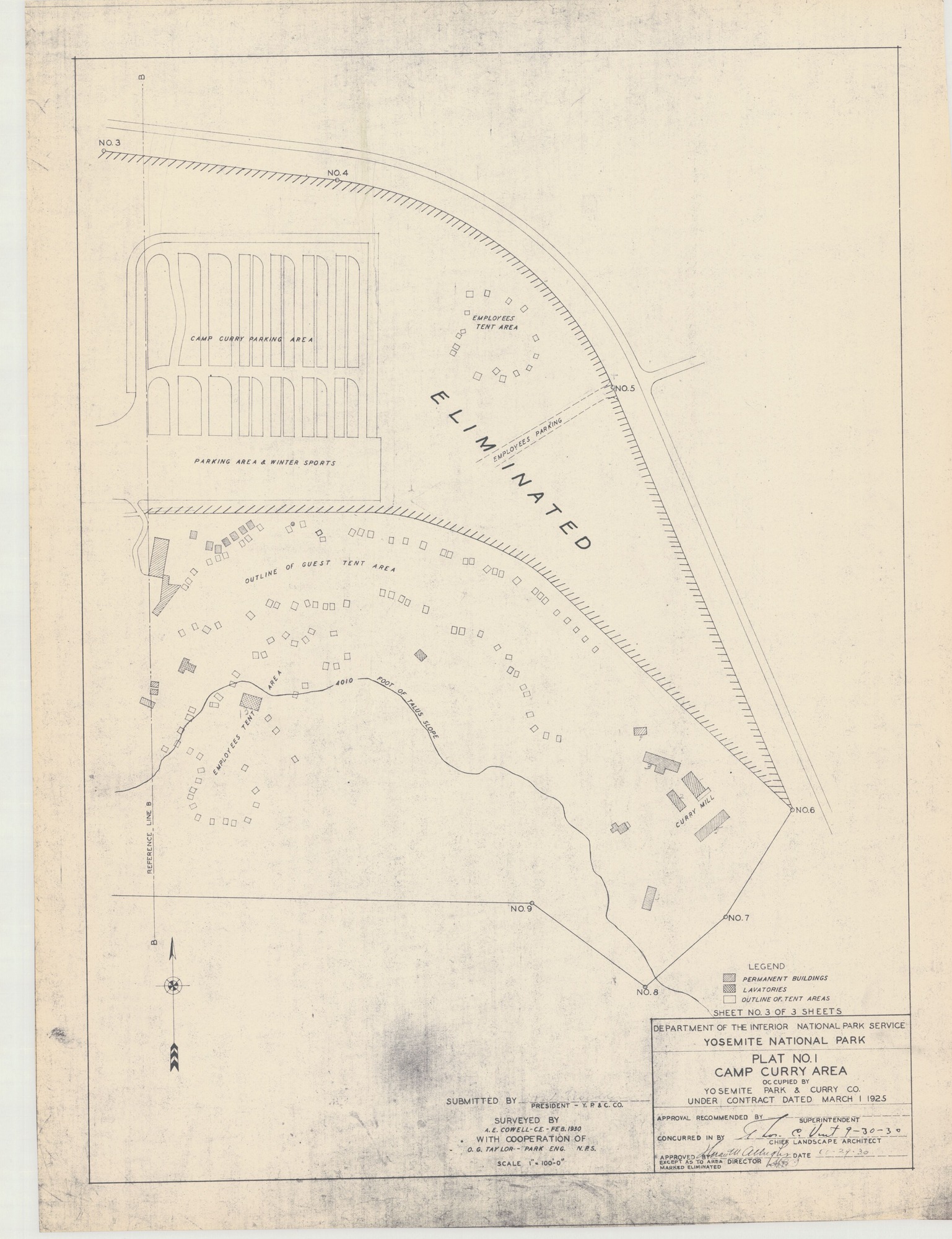 Plat No. 1 Camp Curry Area
