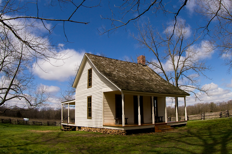 A photograph of a house. 