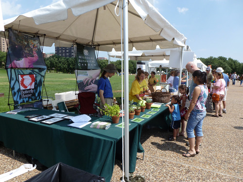 One of th exhibit tents at Get Outdoors event