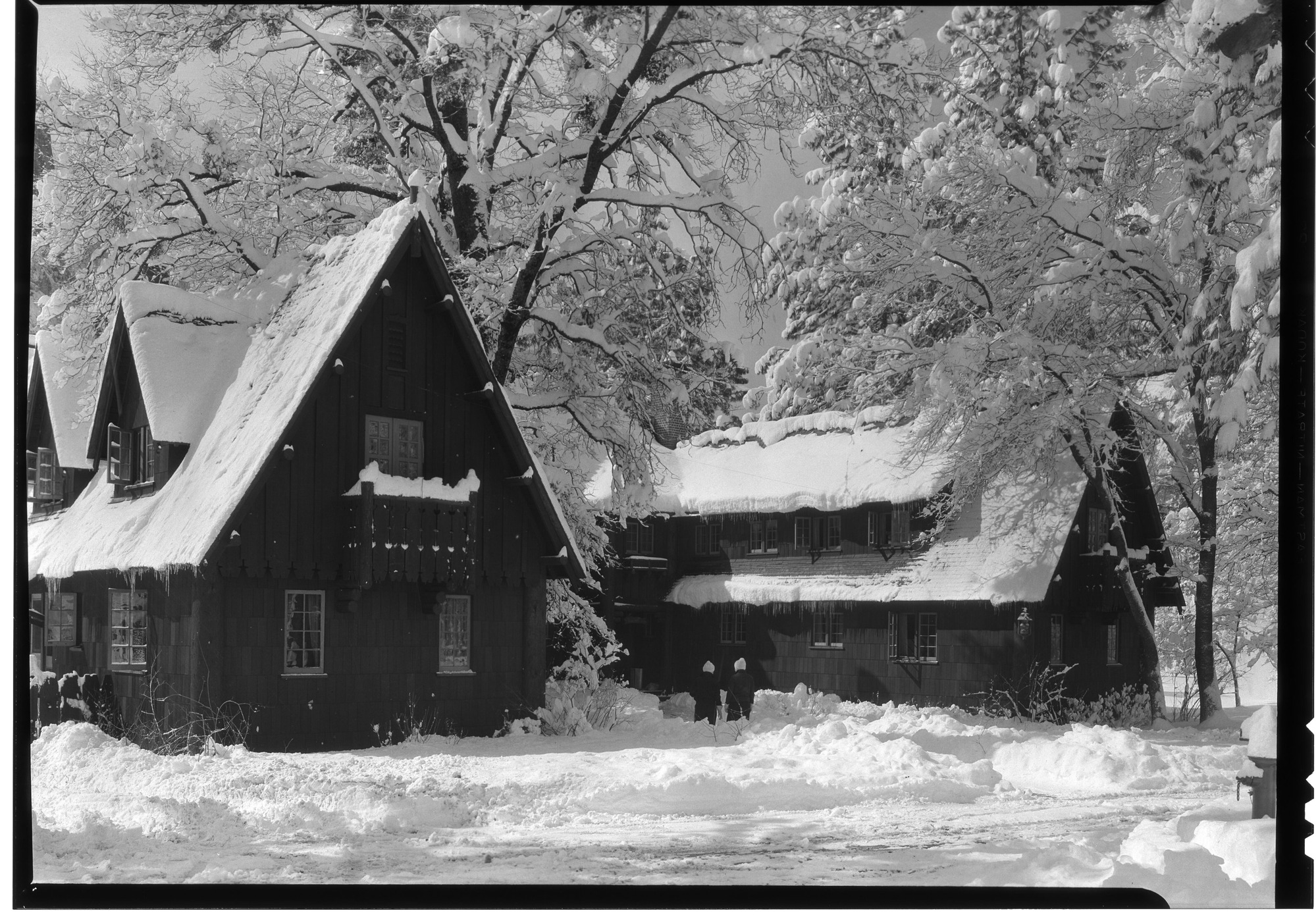 Rangers Clubhouse after a March snowstorm.