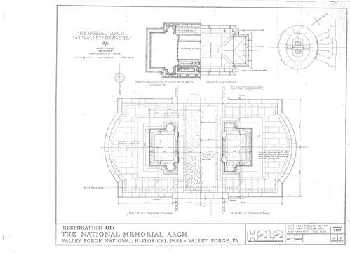 Restoration of the National Memorial Arch, Valley Forge National Historical Park, Valley Forge, PA: Sheets 1-7