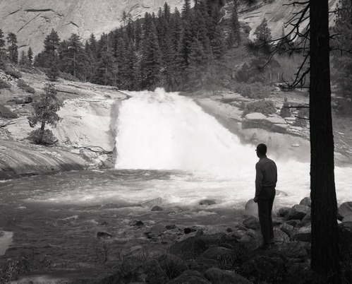 Unnamed cascades on trail to Merced Lake, about six miles from Happy Isles.