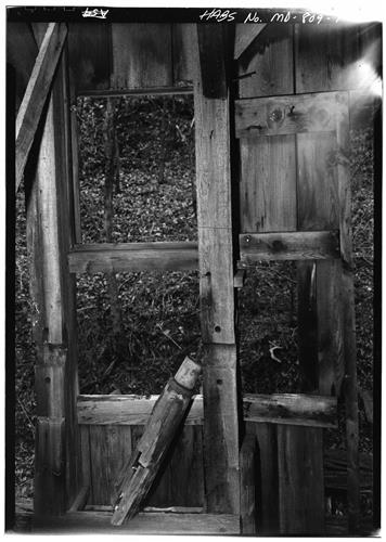 Chesapeake & Ohio Canal, Carpenter Shop at Lock 66, 154.7 miles above tidewater, Oldtown vicinity, Allegany County, MD