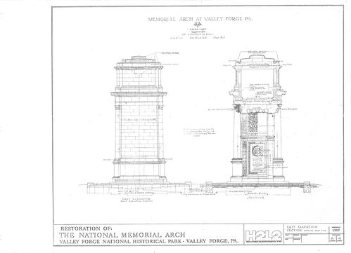 Restoration of the National Memorial Arch, Valley Forge National Historical Park, Valley Forge, PA: Sheets 1-7