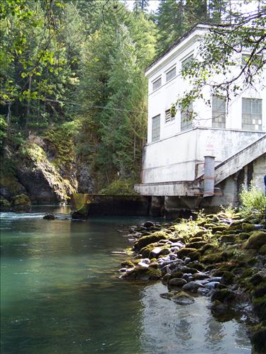Structures at Glines Canyon Dam in Olympic National Park Sept 2009