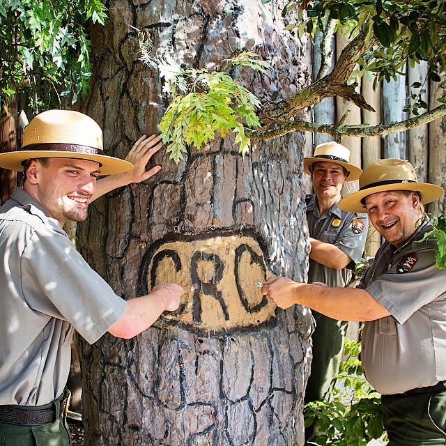 Rangers "cro"-ing about The Lost Colony drama performed here through the summer. #ColonySelfie