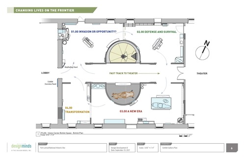Overview of the new museum exhibit layout.