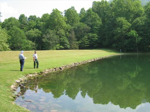 Inspection of Peaks of Otter Dam at Blue Ridge Parkway in June 2005