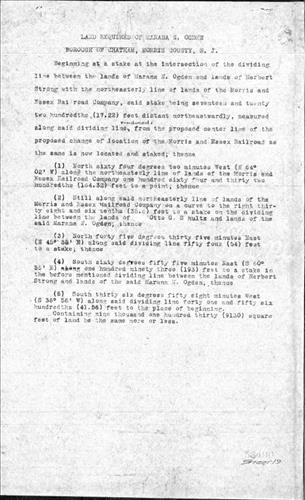 53490.BB--Property issues--Chatham, NJ [Group 1]