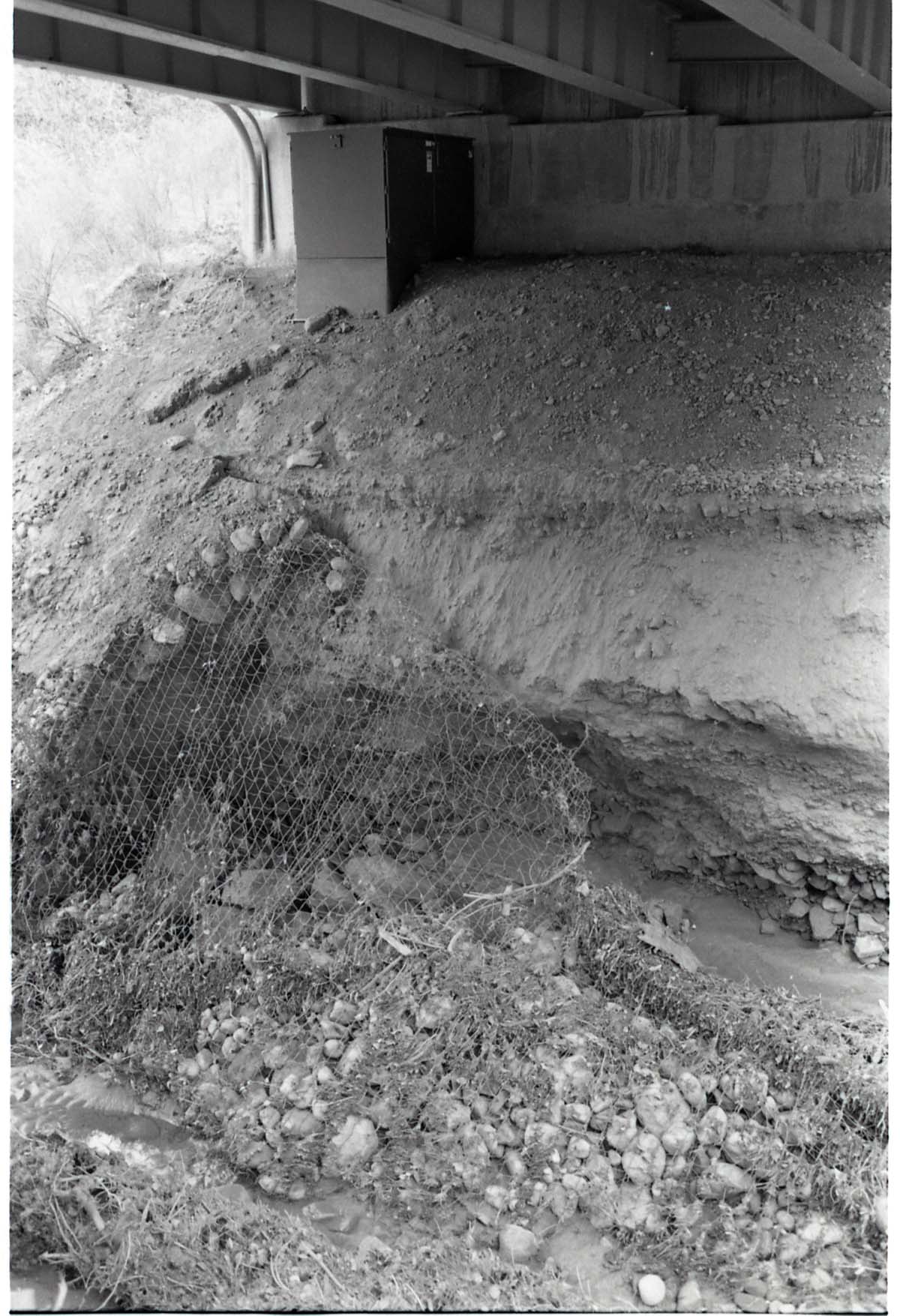 BW Photos of the damage from the Oak Creek flash flood of 1989.