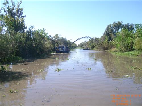 Remove Debris from Marine Waterways and Canals Jean Lafitte National Historical Park and Preserve in May 2010.
