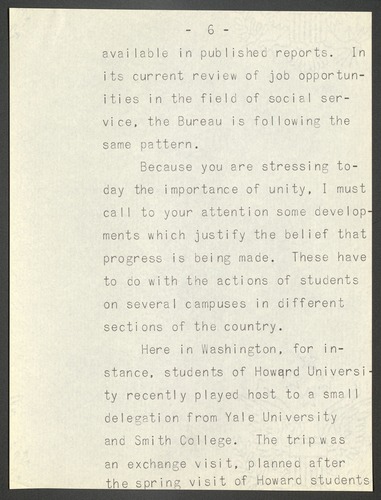 National Council of Negro Women, Reports, Speeches, 1949