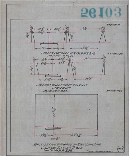 56103.LB--clearance sketches--Structures less than 8 feet from center line of track or less than 22 feet above top of rail [Group 13]