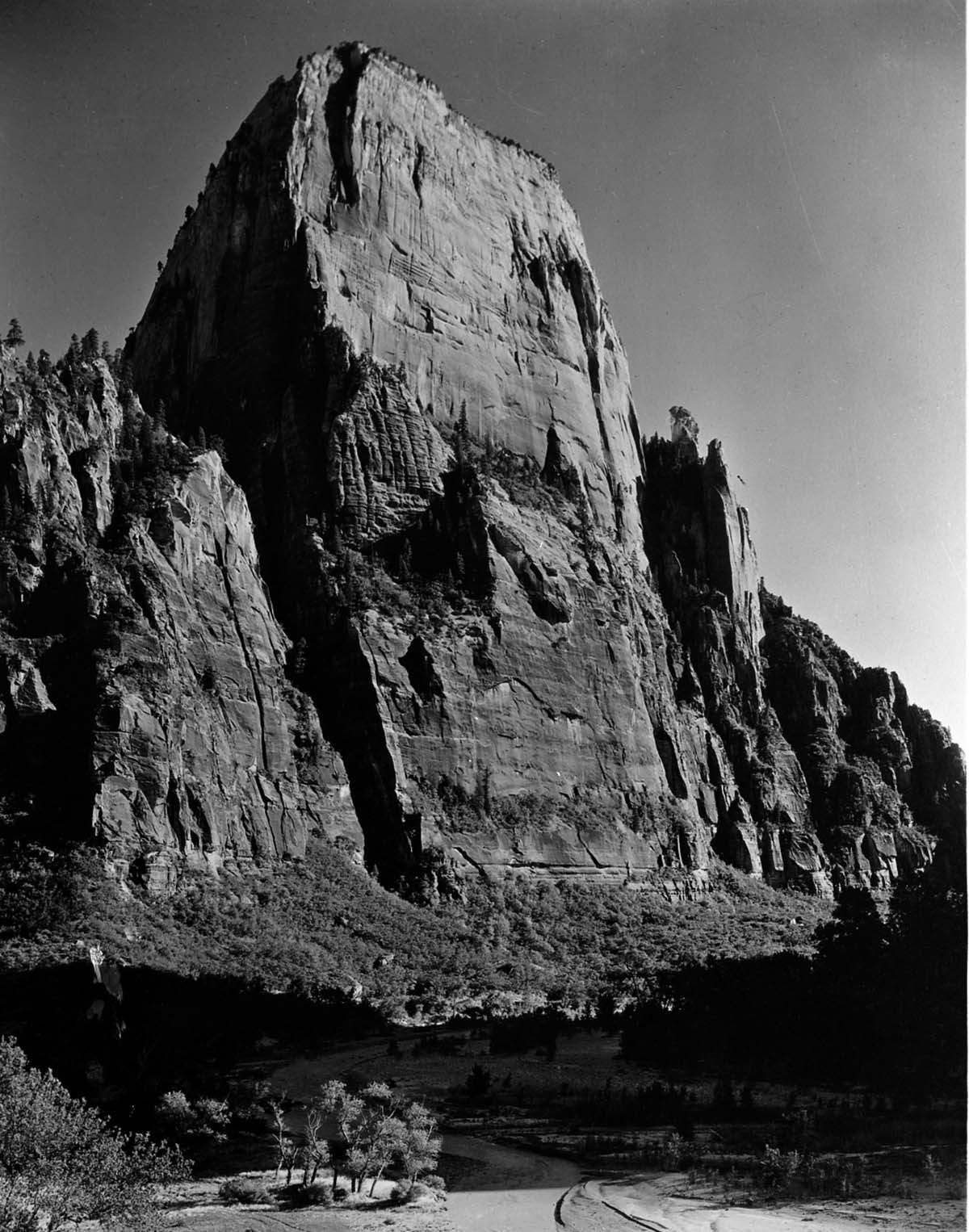 The Great White Throne, previously called El Gobernador, and the Virgin River.