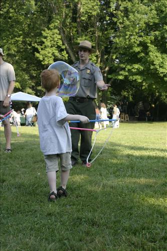 Music in the Meadow pre-concert activities at Cuyahoga Valley National Park