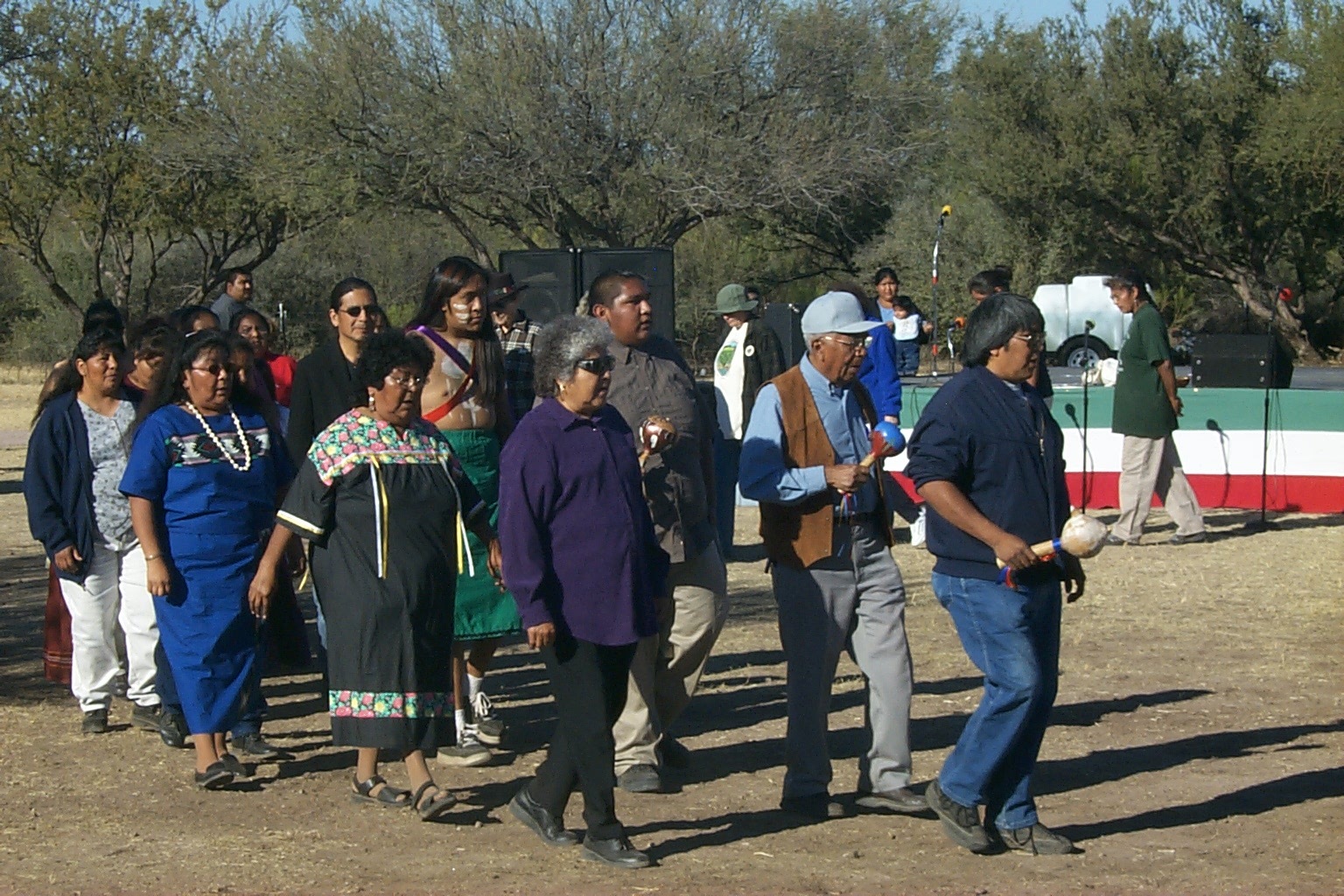 O'odham adults beginning social dance