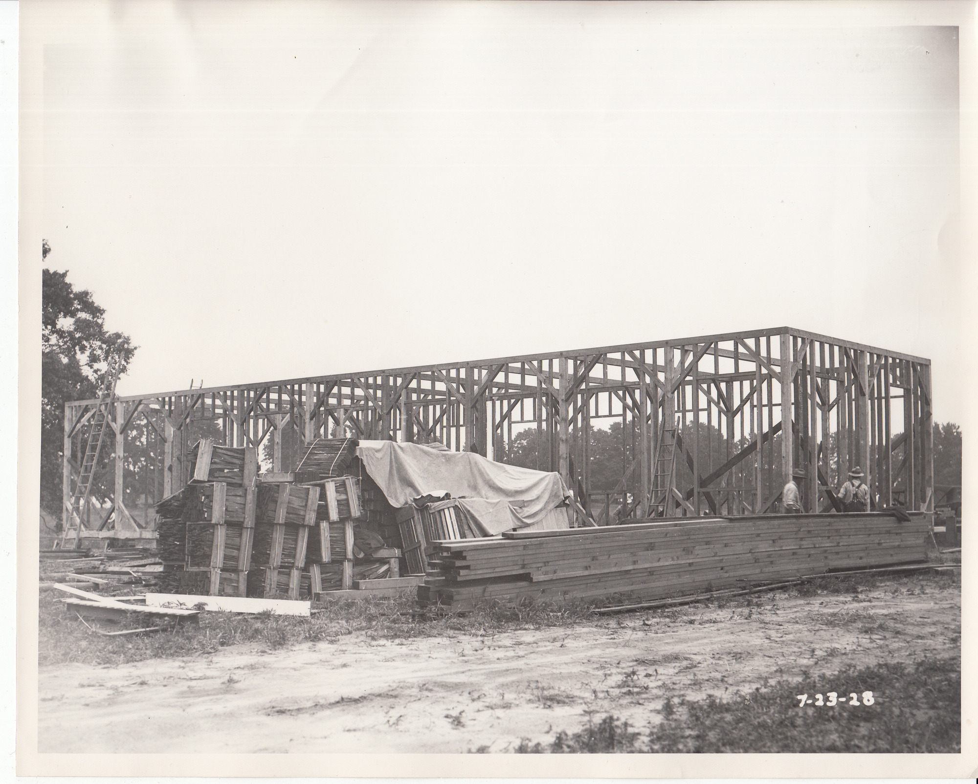 Site of Henry Ford Museum, Dearborn, Michigan, reconstruction of Fort Myers Laboratory.