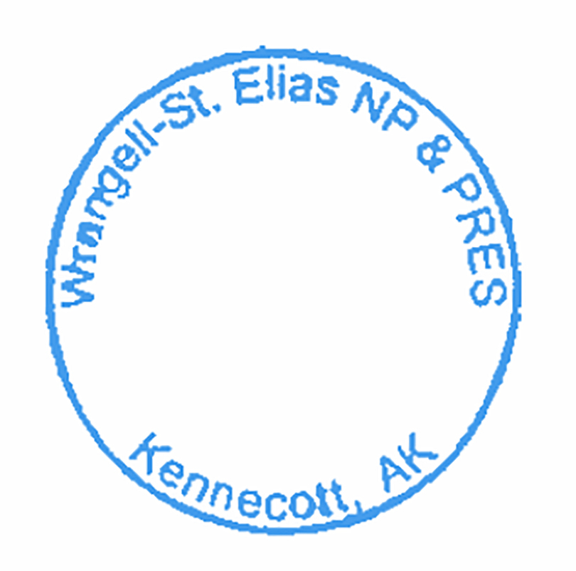 Kennecott, Alaska NPS Passport cancellation virtual stamp
