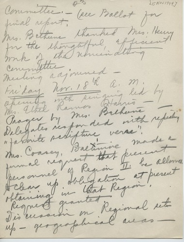 National Council of Negro Women, 1949