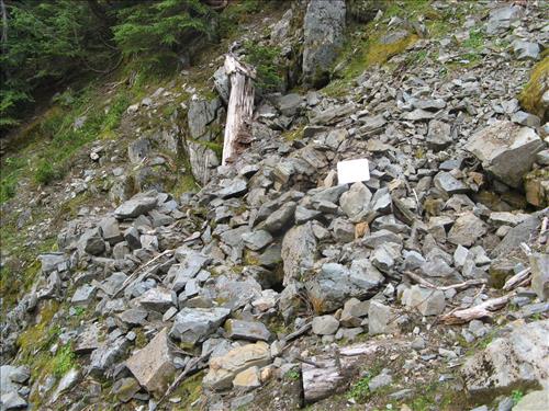 NOCA-Johnsburg Mine site, feature AD-01 - AML assessment, North Cascades NP, Aug 2011