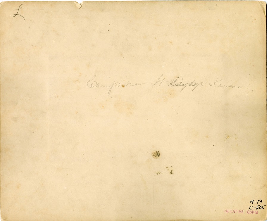 7th Cavalry Camp Near Fort Dodge, Kansas