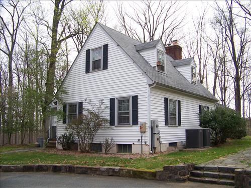 Installation of windows at the Headquarters building at Prince William Forest Park in April 2008