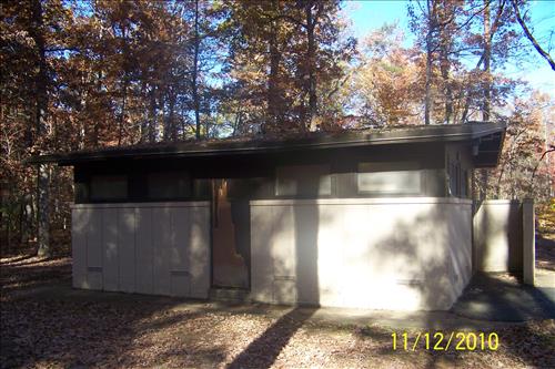 Replace roof and Windows on Oak Ridge Comfort Station at Prince William Forest Park in November 2010