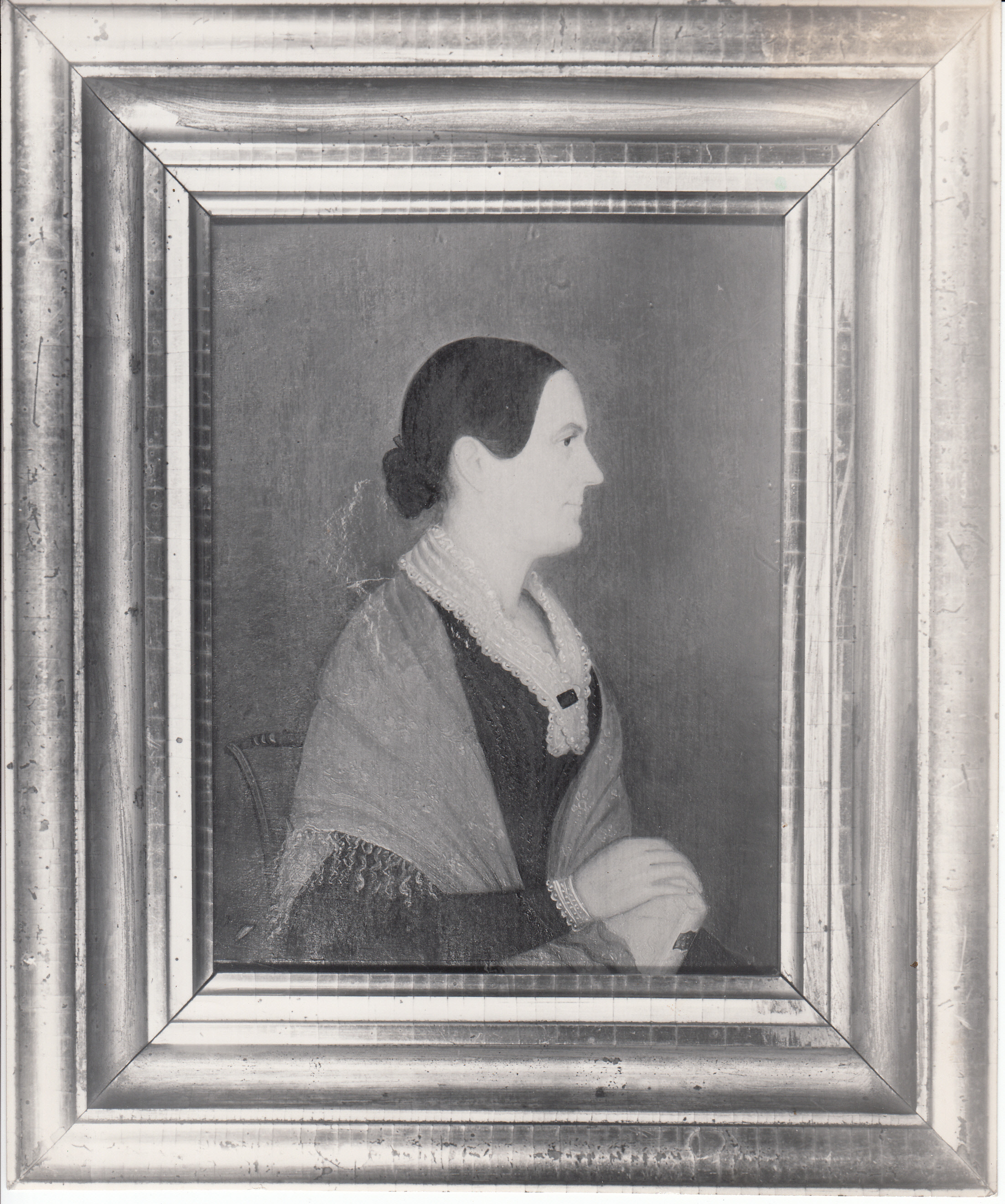 Framed painting of Nancy Elliott Edison.