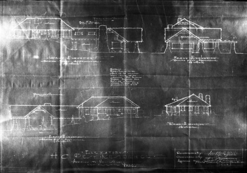 Copy of Best's Studio blueprint dated 1926. Original in Record Center. copied by Michael Dixon