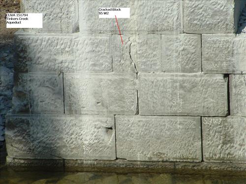 Tinkers Creek Aqueduct Construction Progress July 2011