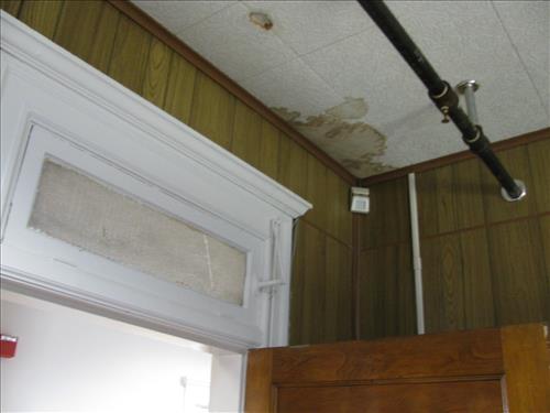 Paneling in Chimborazo offices at Richmond National Park in January 2012