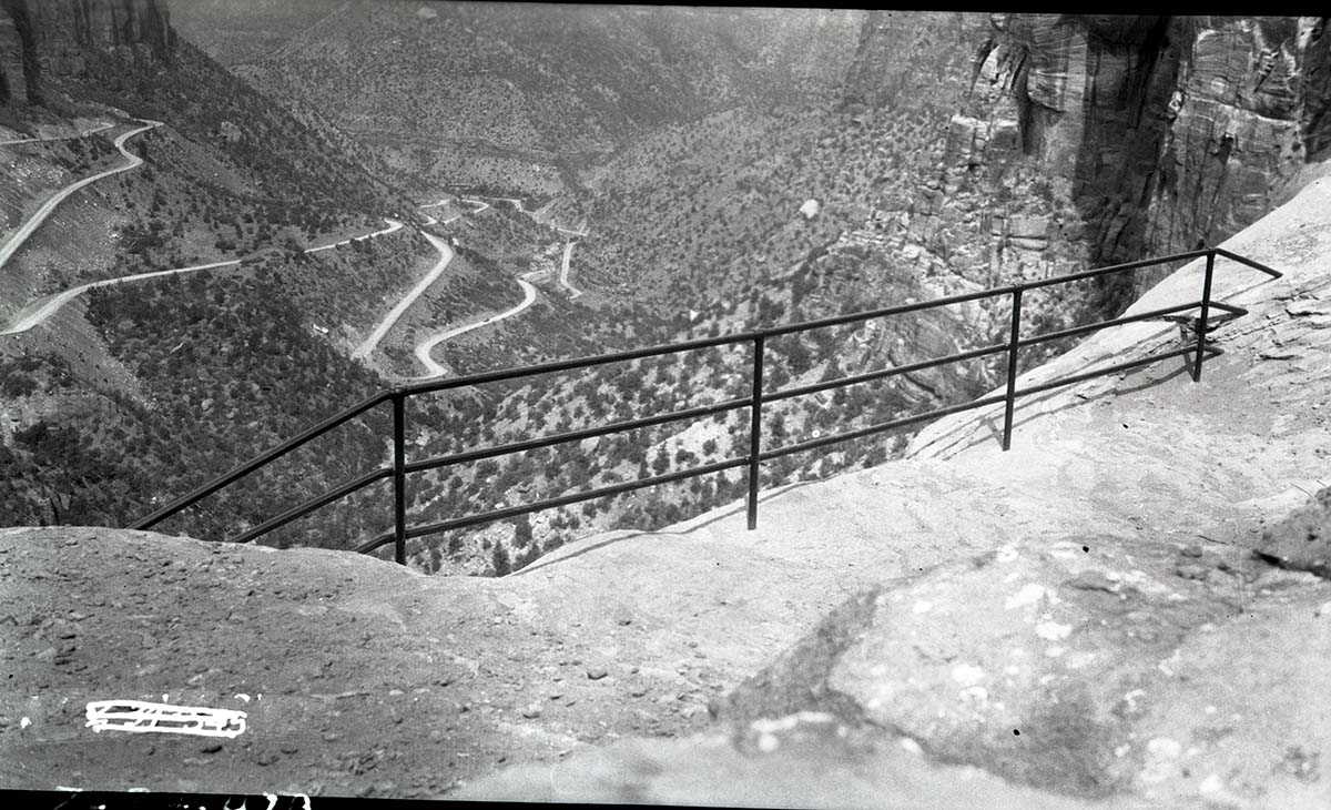 Terminus of Canyon Overlook Trail, Great Arch Trail and Great Arch in Pine Creek Canyon.
