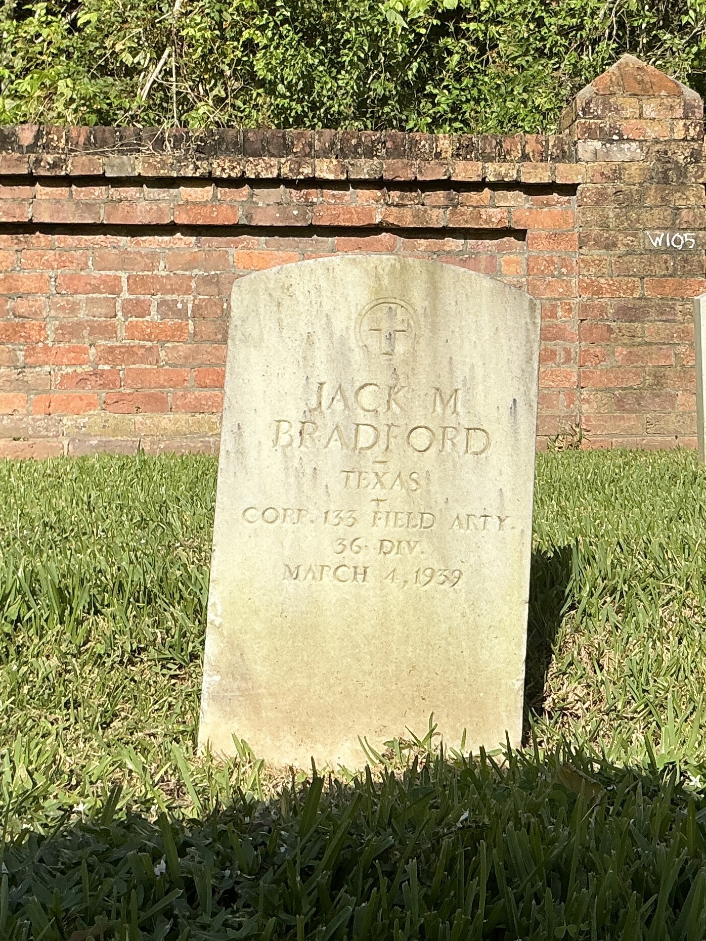 Front of upright marble headstone with flat face.