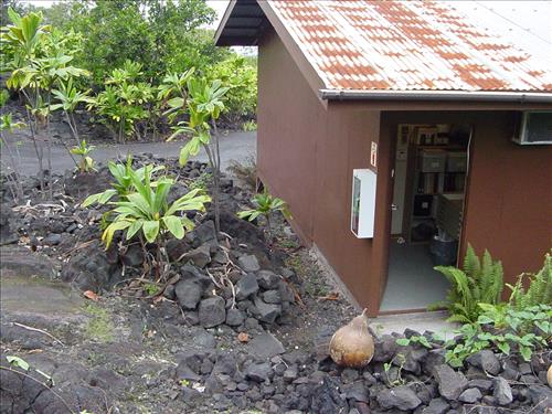 Bally Box with no work space for researchers at Kaloko-honokohau NHP Hawaii