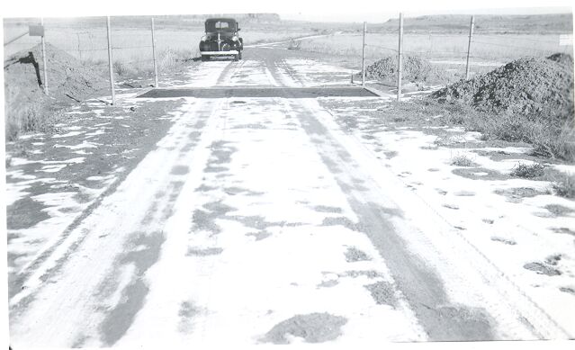Completion of Cattle Guard at South Entrance to Park