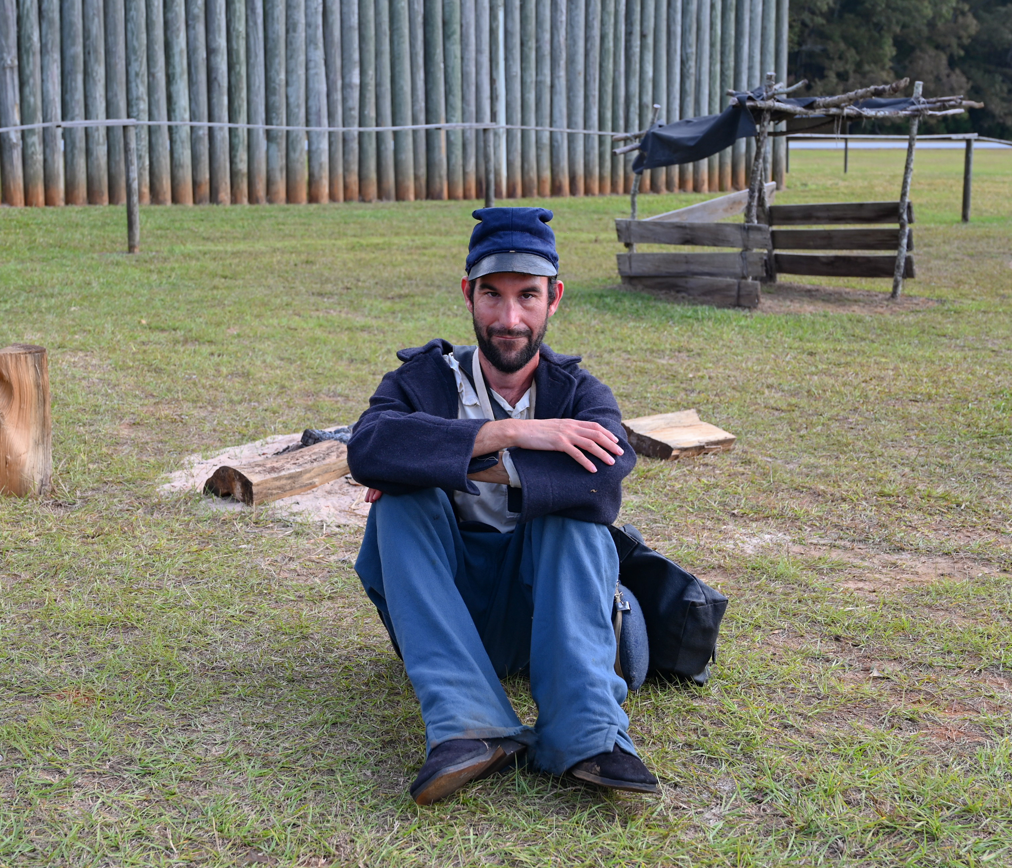 Union prisoner inside the stockade.