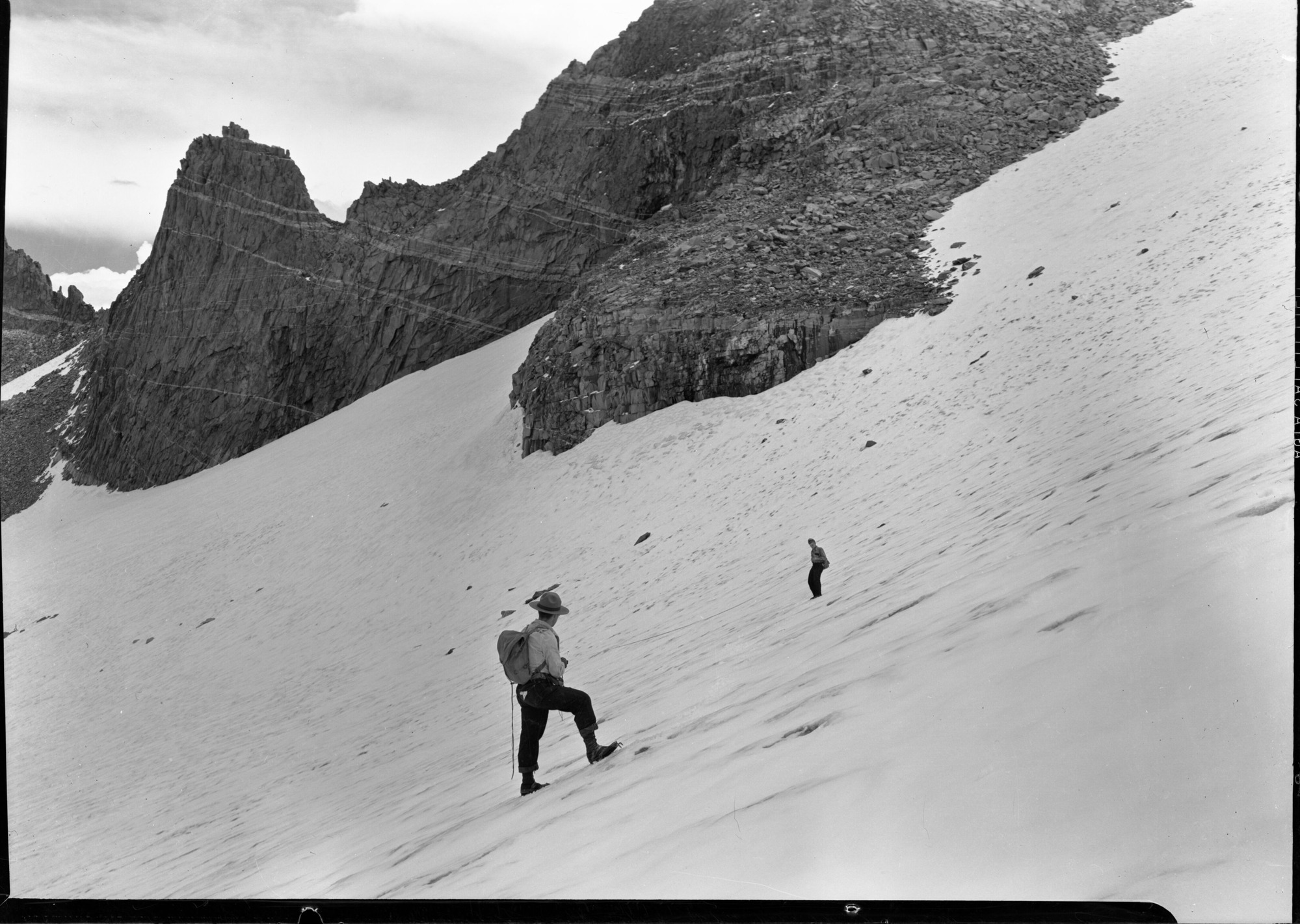 Lyell Glacier Measuring