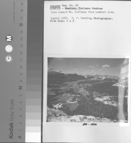 View toward Mt. Hoffmann from Lembert Dome.