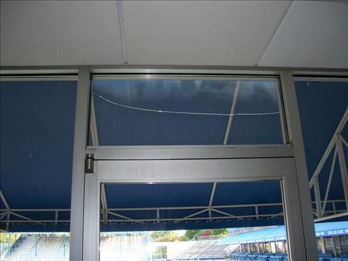 EQ 11 Earthquake damage at Washinton Tennis Ctr Aug 2011