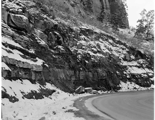 BW Photos showing slope creep, slump and rock falls at Cedar Breaks - Large Format.
