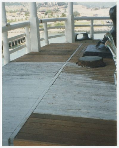 Various views of Wapama (built 1915; steam schooner) for condition survey and at different points during rennovation, circa 1987-1991