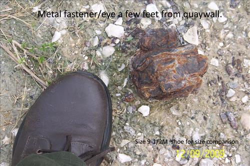 State of a quay wall at Yarborough Pass/Murdock's Landing as of Dec. 2009