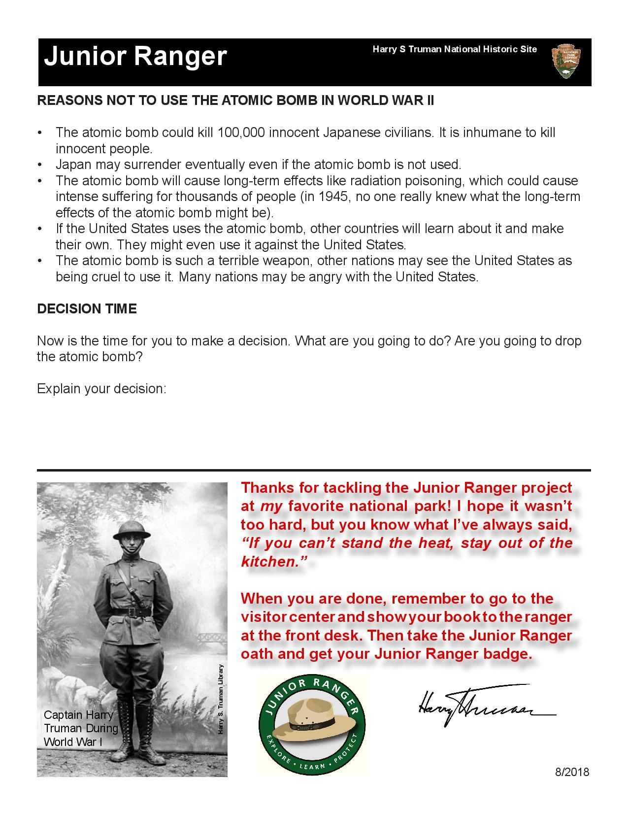 Image of Harry S Truman in World War I uniform