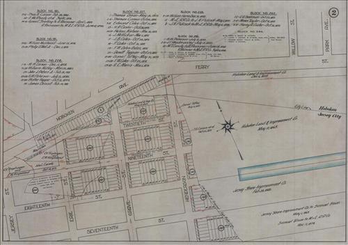 52427.LK--Property Map--Morris and Essex Railroad--Hoboken to Harrison, NJ [Group 1]