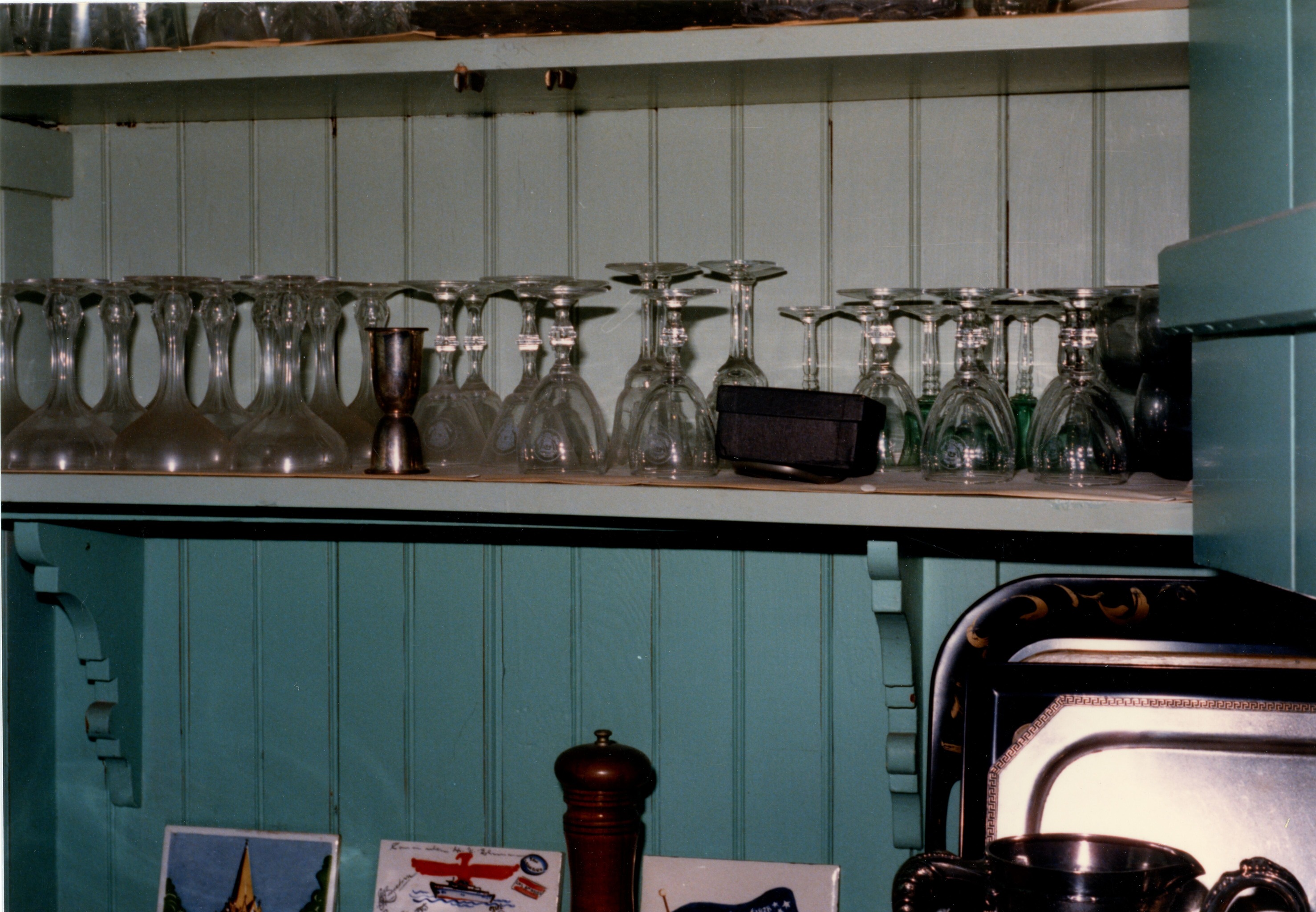 Butlers pantry bottom shelf (open)