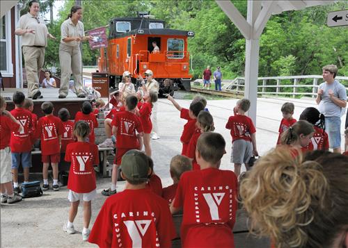 Cuyahoga Valley Scenic Railroad, transportation interpreters and day campers 2