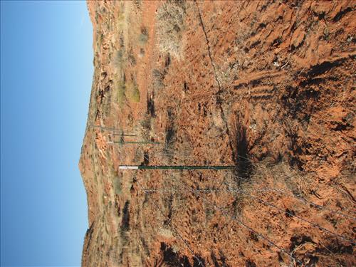 Construction of cattleguard and livestock fence to help enclose the Bullfrog Marina Developed Area (GLCA) in the fall of 2007