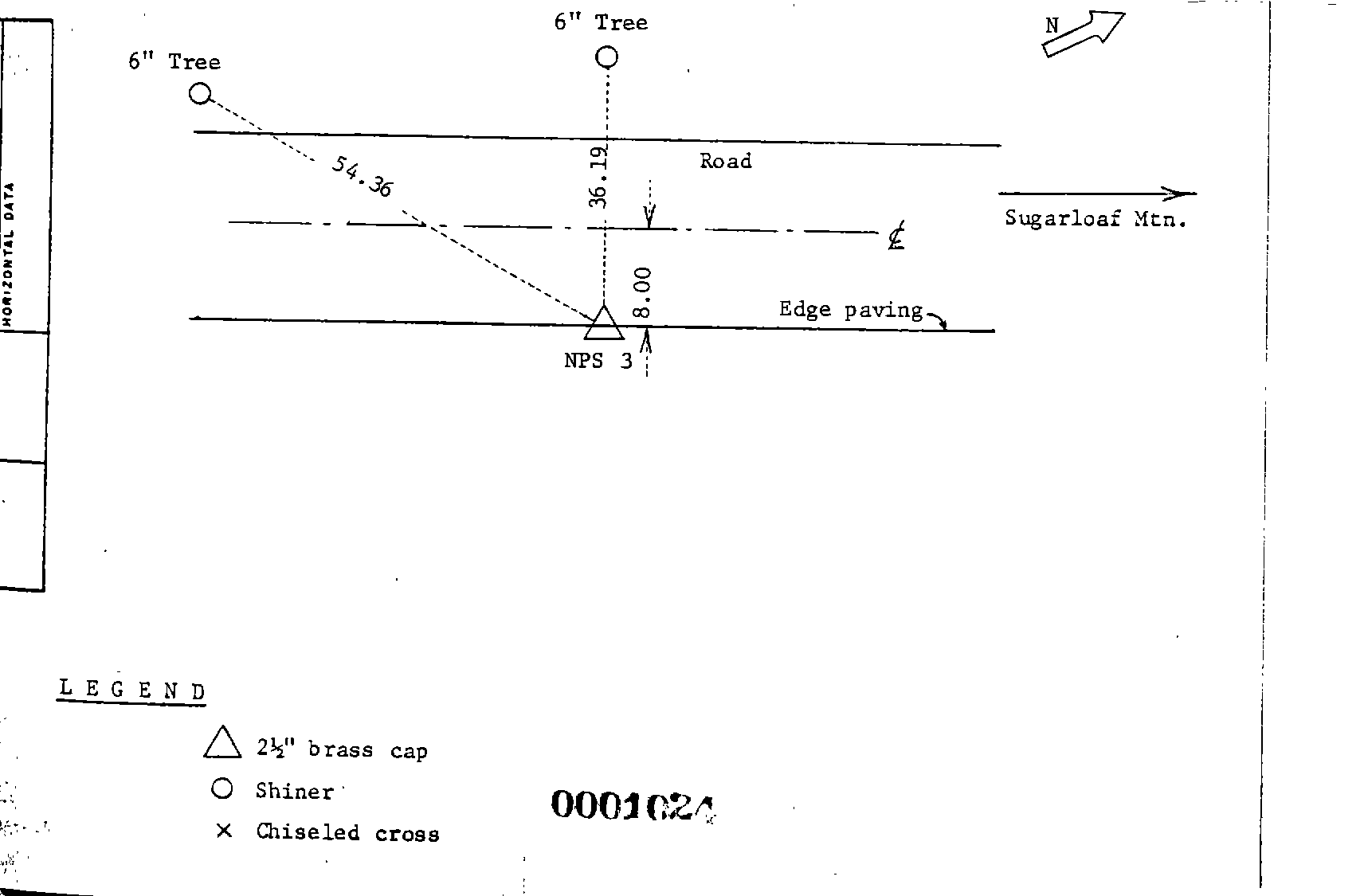 00001024 Survey Monumentation Sketch